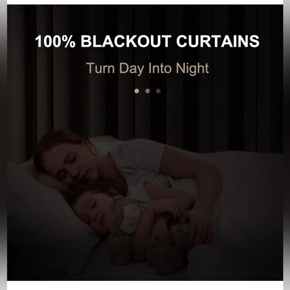 Brookstone Blackout RodPocket Curtain Set of 2 Panels 50”x96” White like new 🏖️ - Picture 3 of 7